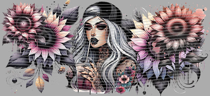 16oz Sunflower Girl-SU-361